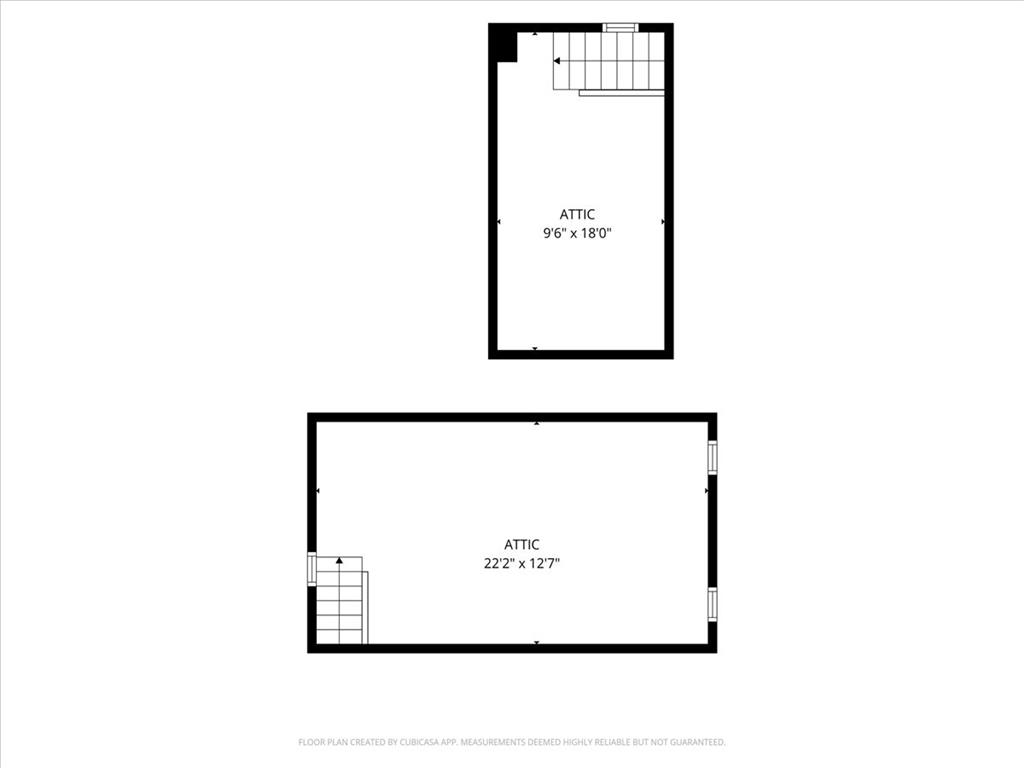 2412 Clearview Road Coplay, PA 18037 - Photo 53 of 53 An organized schematic floor plan details the layout and dimensions of the attic spaces.