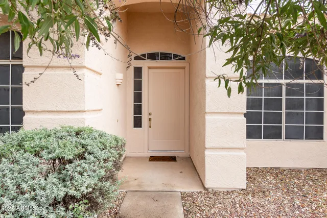 a view of front door of house