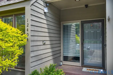 a view of front door
