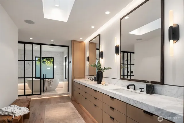 a view of staircase with lots of white walls