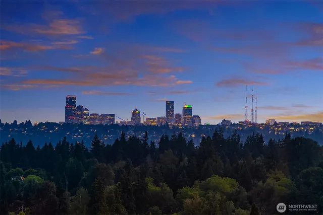 a view of a lake in middle of a building