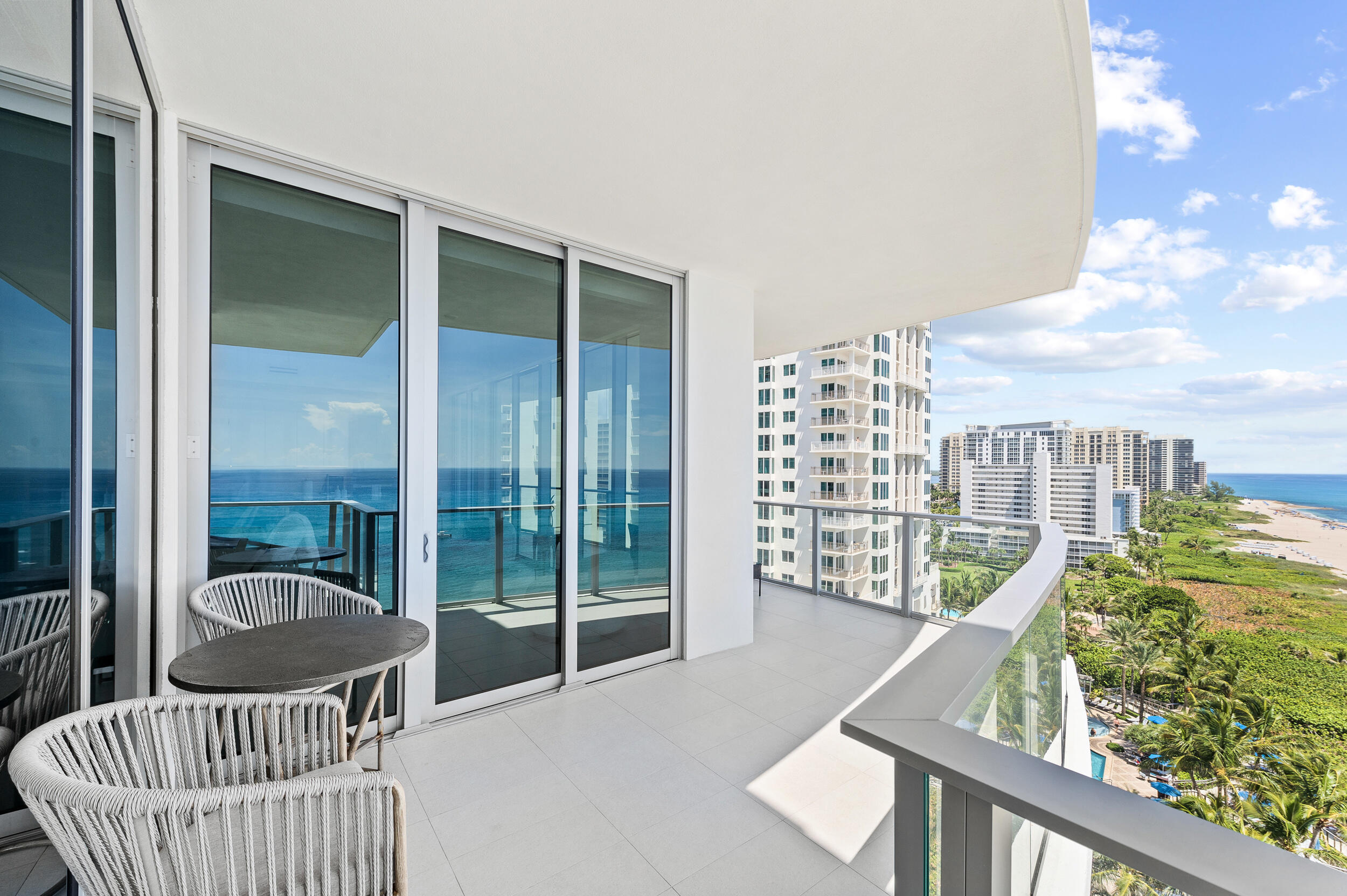 3100 North Ocean Drive, Unit 1103H Riviera Beach, FL 33404 - Photo 39 of 50 a view of a balcony with wooden floor