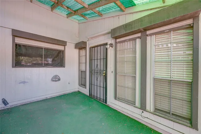 a view of an entrance of the house