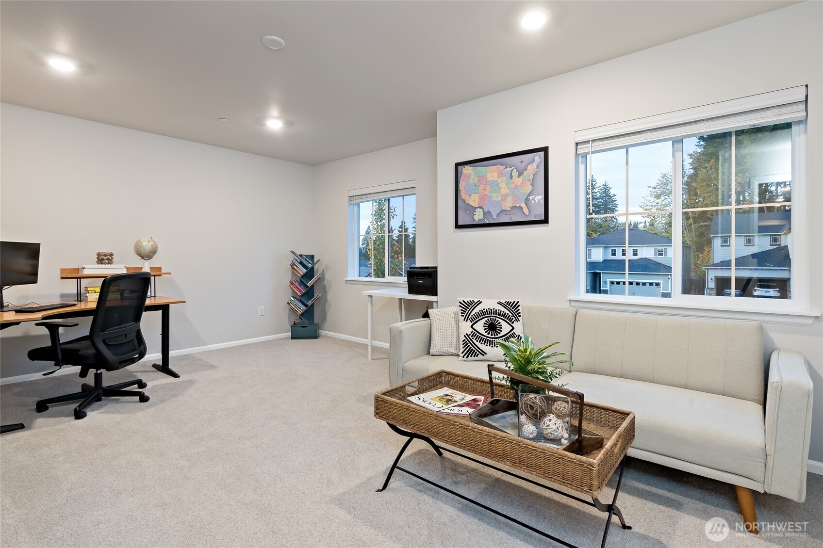 4122 235th Place Southeast Bothell, WA 98021 - Photo 33 of 40 a living room with furniture a window and a potted plant