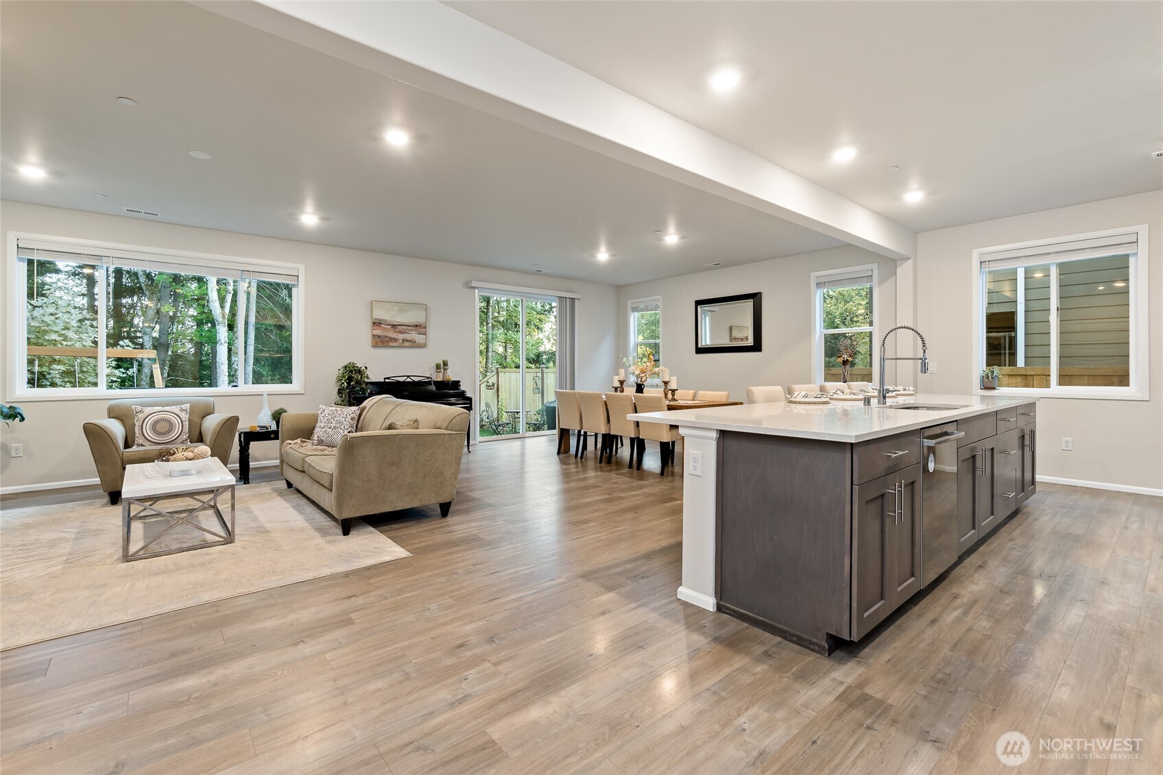 4122 235th Place Southeast Bothell, WA 98021 - Photo 9 of 40 a living room with furniture and a large window
