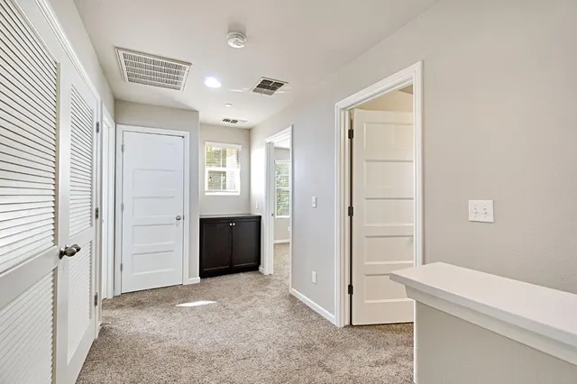 wooden floor with closet in a room