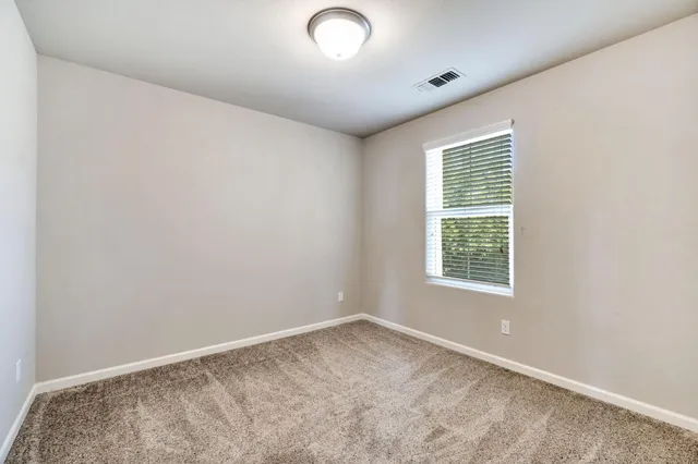 an empty room with an entrance