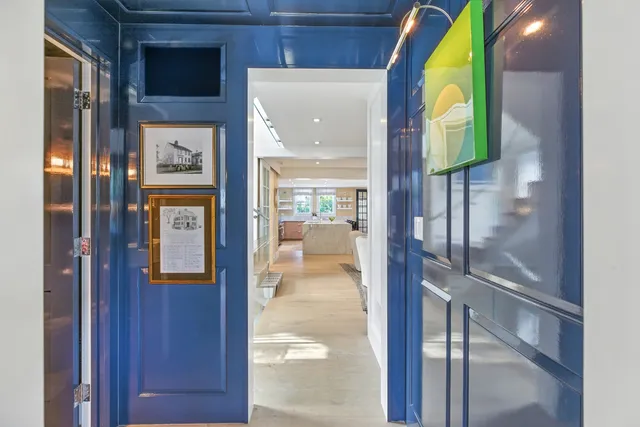 a view of a entryway front of a house