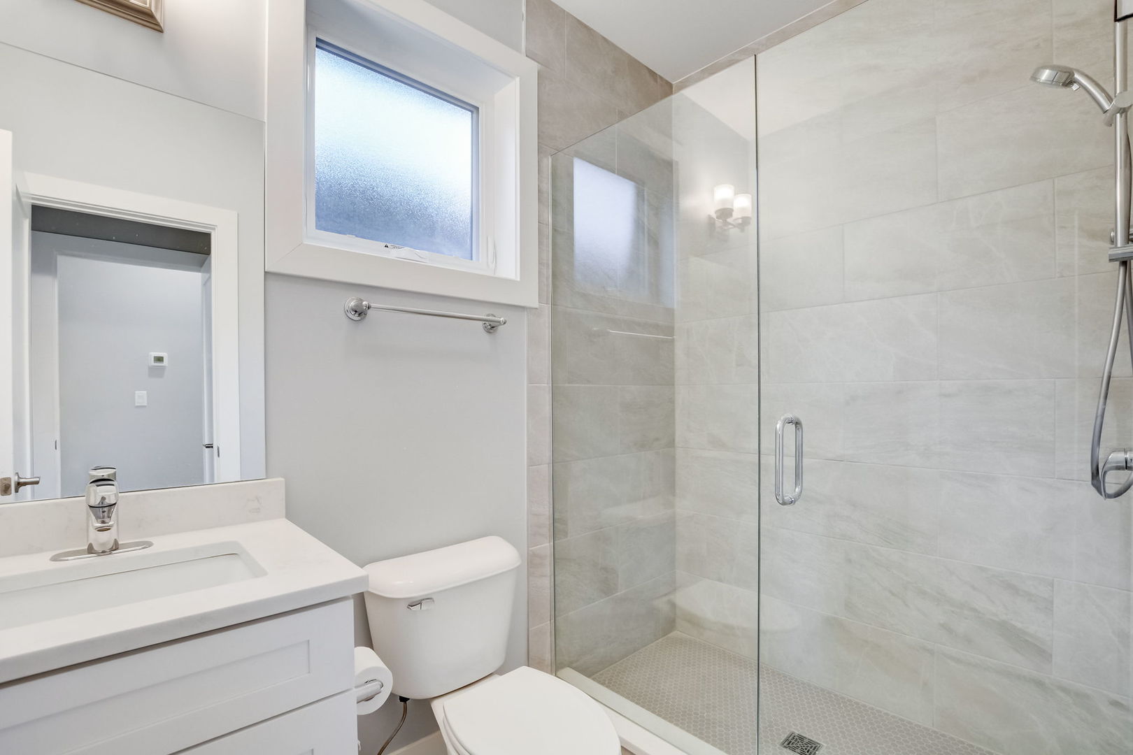 3303 South Racine Avenue Chicago, IL 60608 - Photo 33 of 60 a bathroom with a sink toilet and shower
