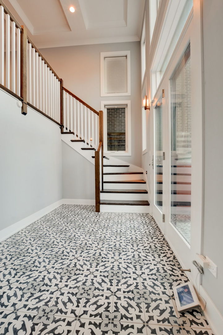3303 South Racine Avenue Chicago, IL 60608 - Photo 36 of 60 a view of a porch with wooden floor and white walls