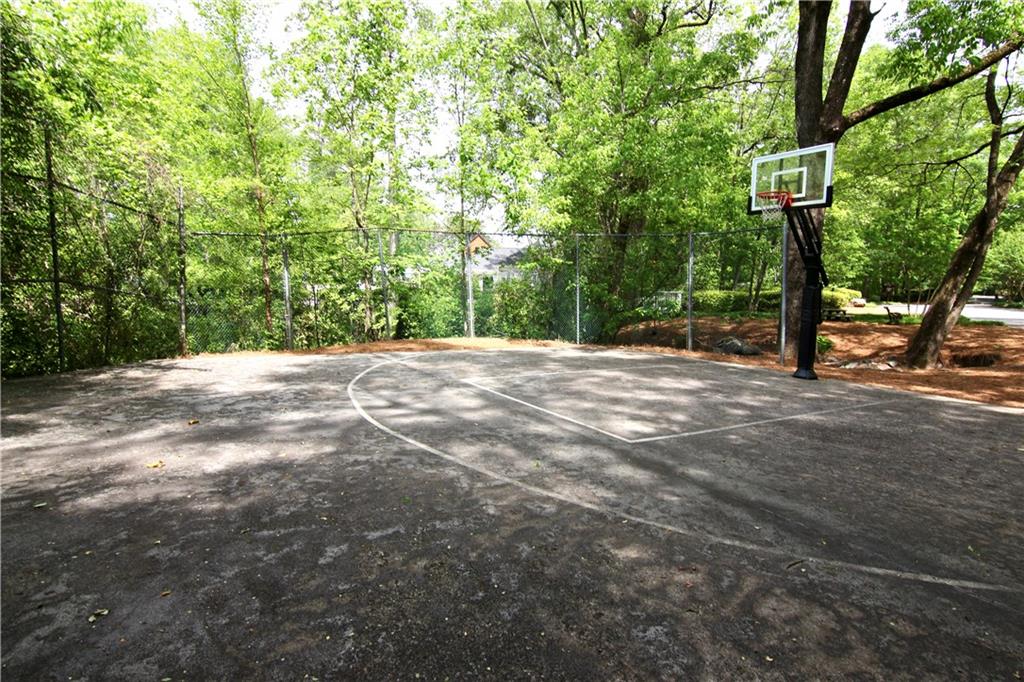 6380 River Chase Circle Northwest Sandy Springs, GA 30328 - Photo 14 of 25 a backyard of a house with large trees and plants