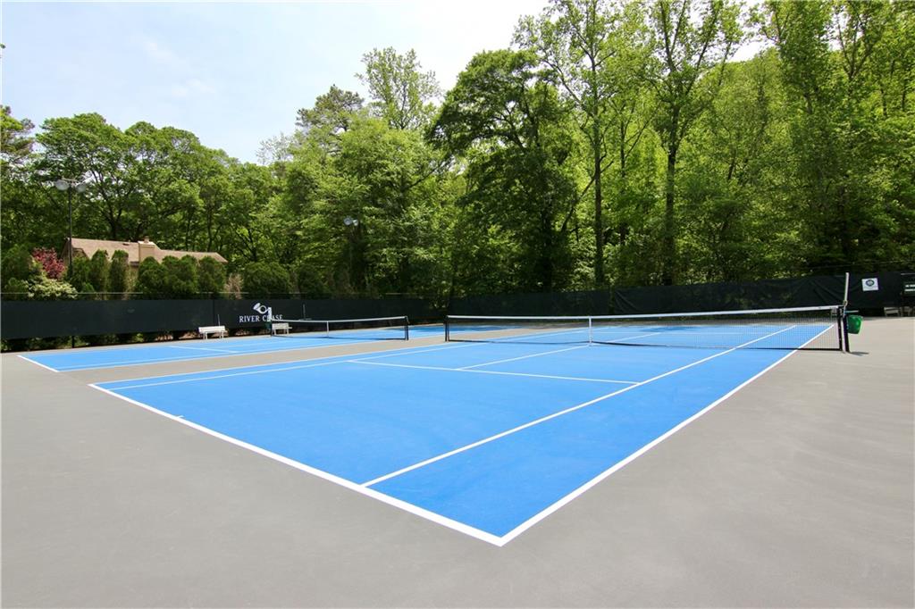 6380 River Chase Circle Northwest Sandy Springs, GA 30328 - Photo 24 of 25 a view of a tennis court