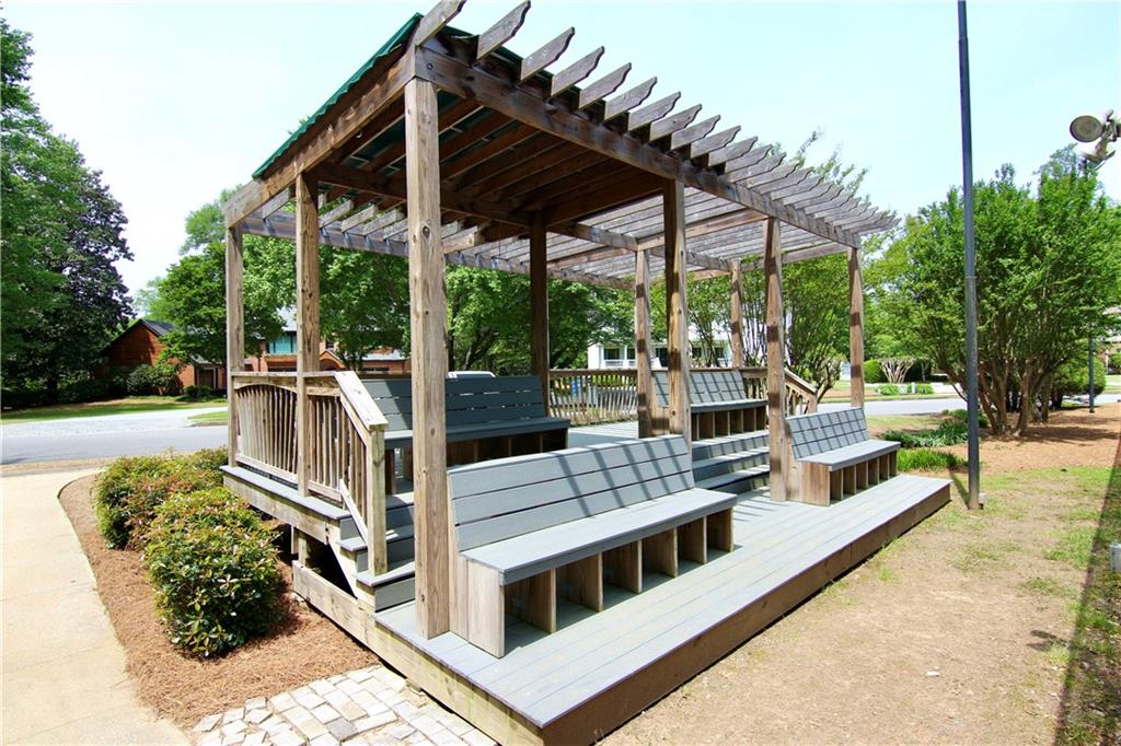 6380 River Chase Circle Northwest Sandy Springs, GA 30328 - Photo 25 of 25 a view of outdoor space yard deck patio and swimming pool
