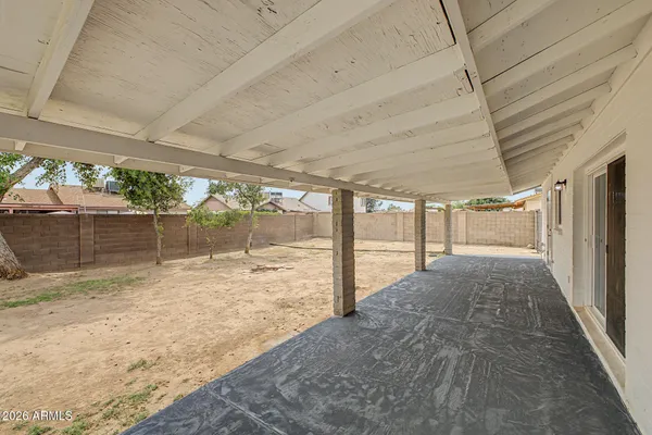 a view of a porch