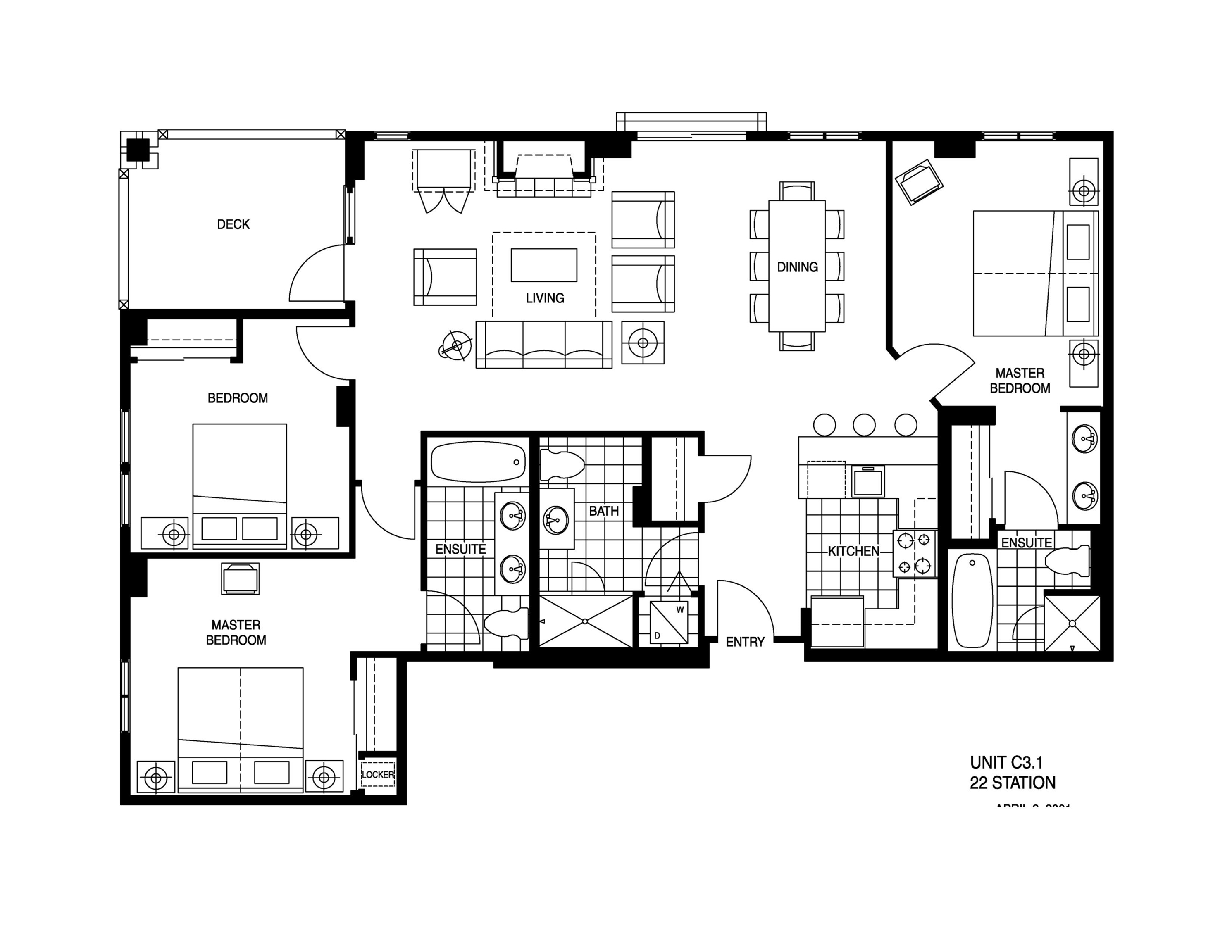 1850 Village South Road, Unit 302 (4302) Olympic Valley, CA 96146 - Photo 2 of 2 a picture of a floor plan
