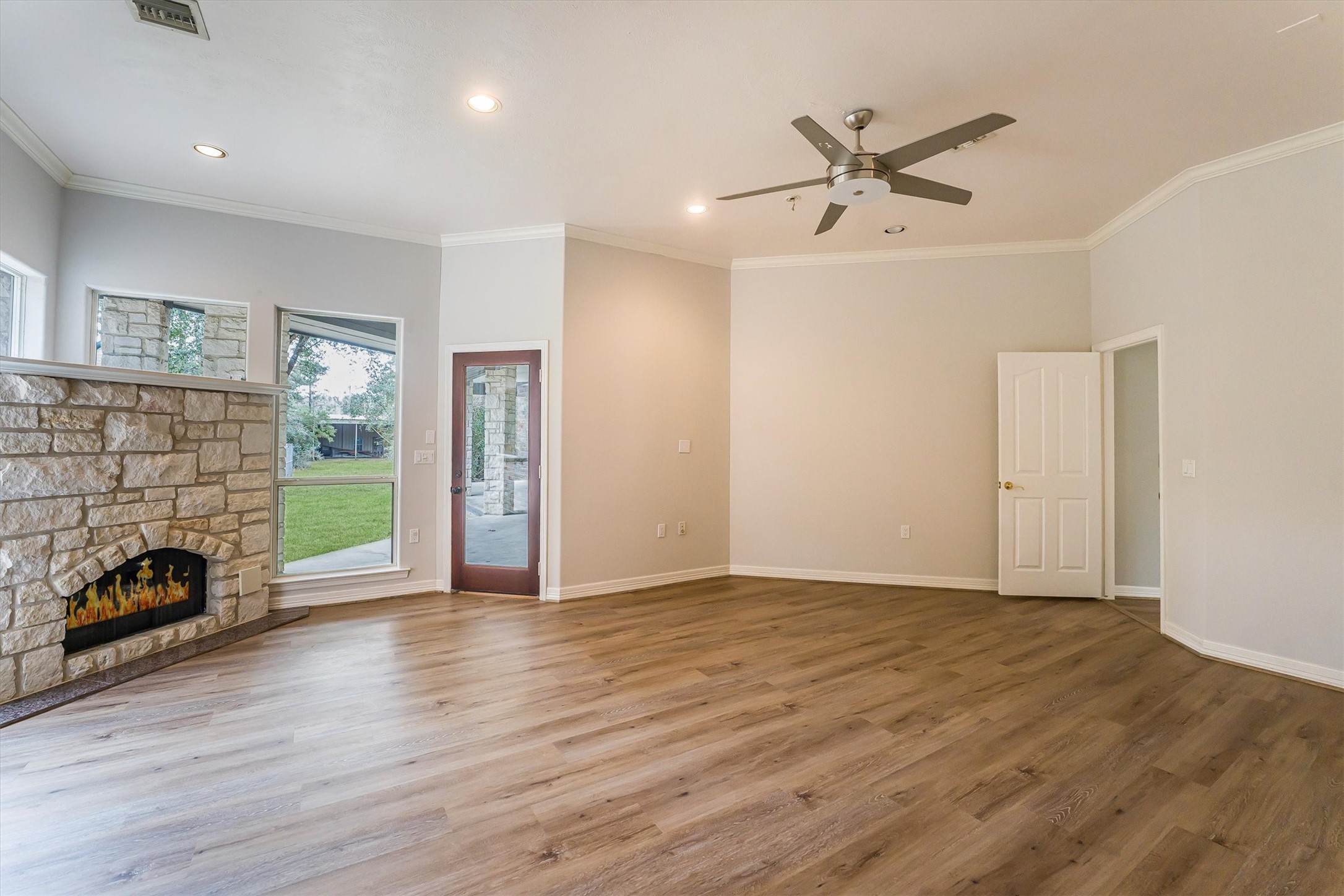 111 Whispering Meadow Magnolia, TX 77355 - Photo 25 of 49 Master Bedroom, with fireplace