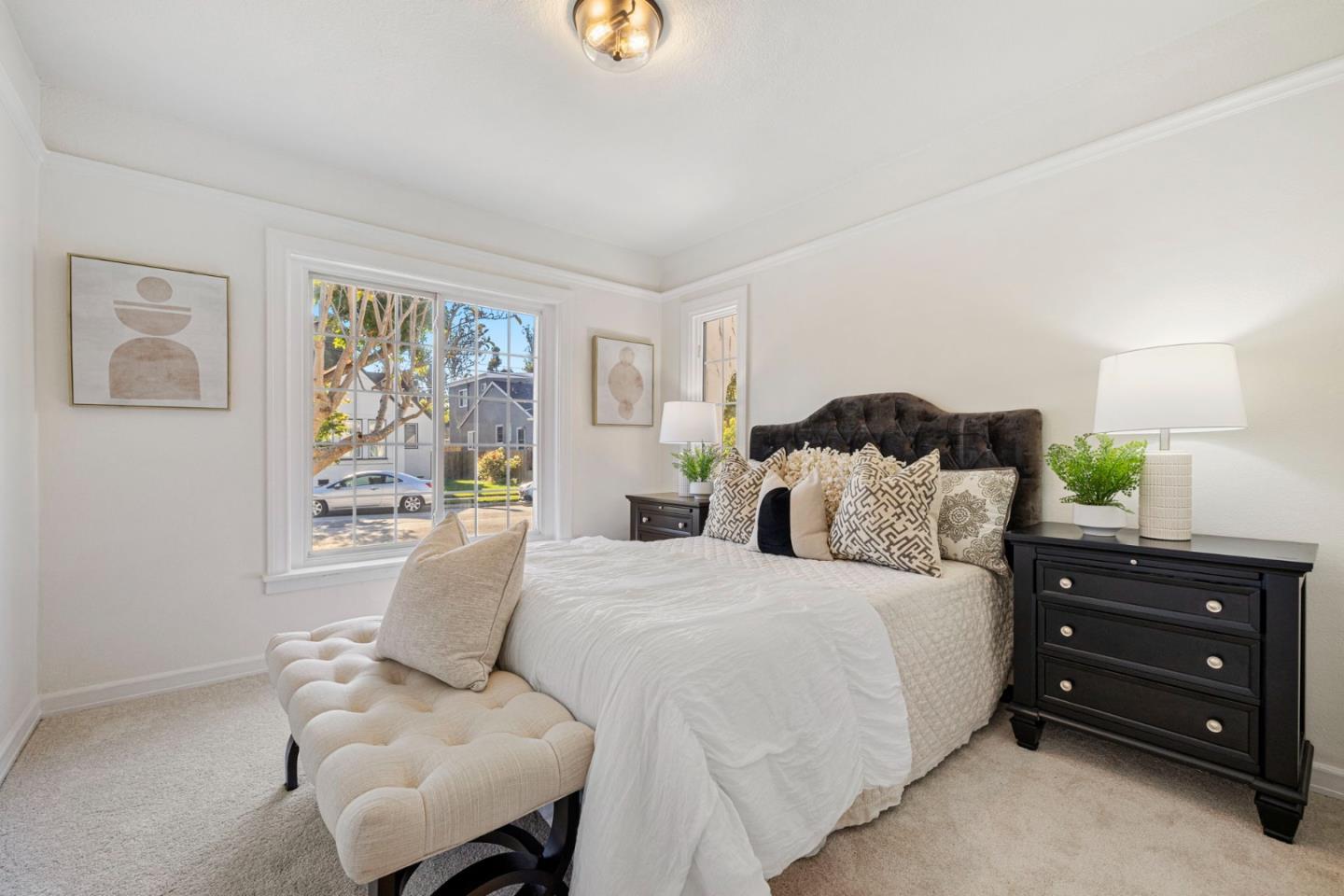 1030 Morrell Avenue Burlingame, CA 94010 - Photo 21 of 37 a bedroom with a bed and furniture