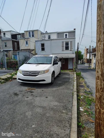 a car parked in front of house