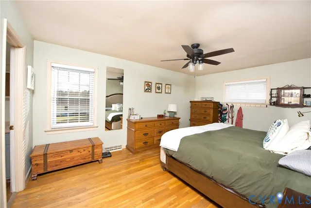 a bed room with a bed and a couch