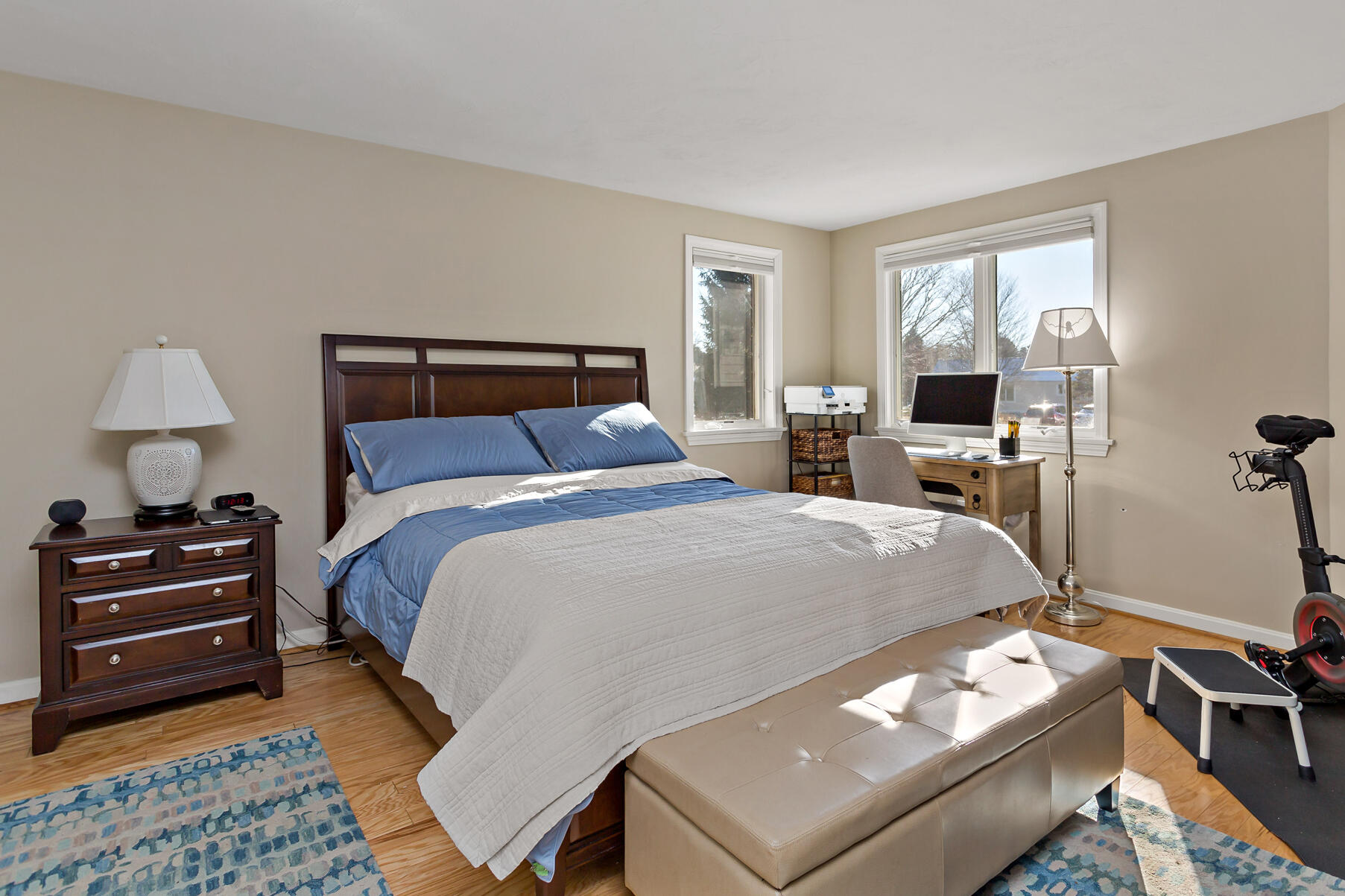 30 Bonwood Drive Mashpee, MA 02649 - Photo 14 of 23 a bedroom with a bed and wooden floor