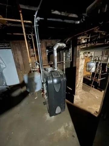 a view of water heater room