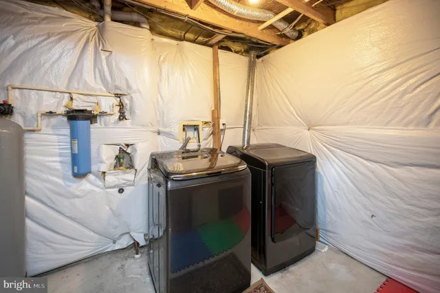 a view of storage and utility room