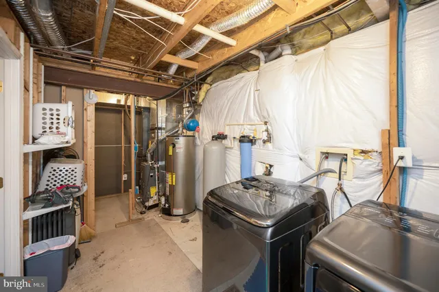 a view of storage and utility room