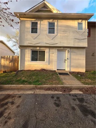 a front view of a house