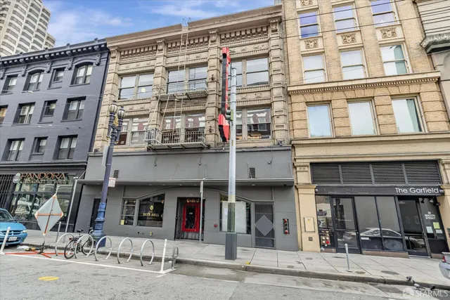 a front view of a building