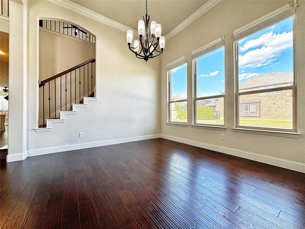 3037 Crestwater Ridge Keller, TX 76248 - Photo 10 of 25 a view of empty room with wooden floor and fan