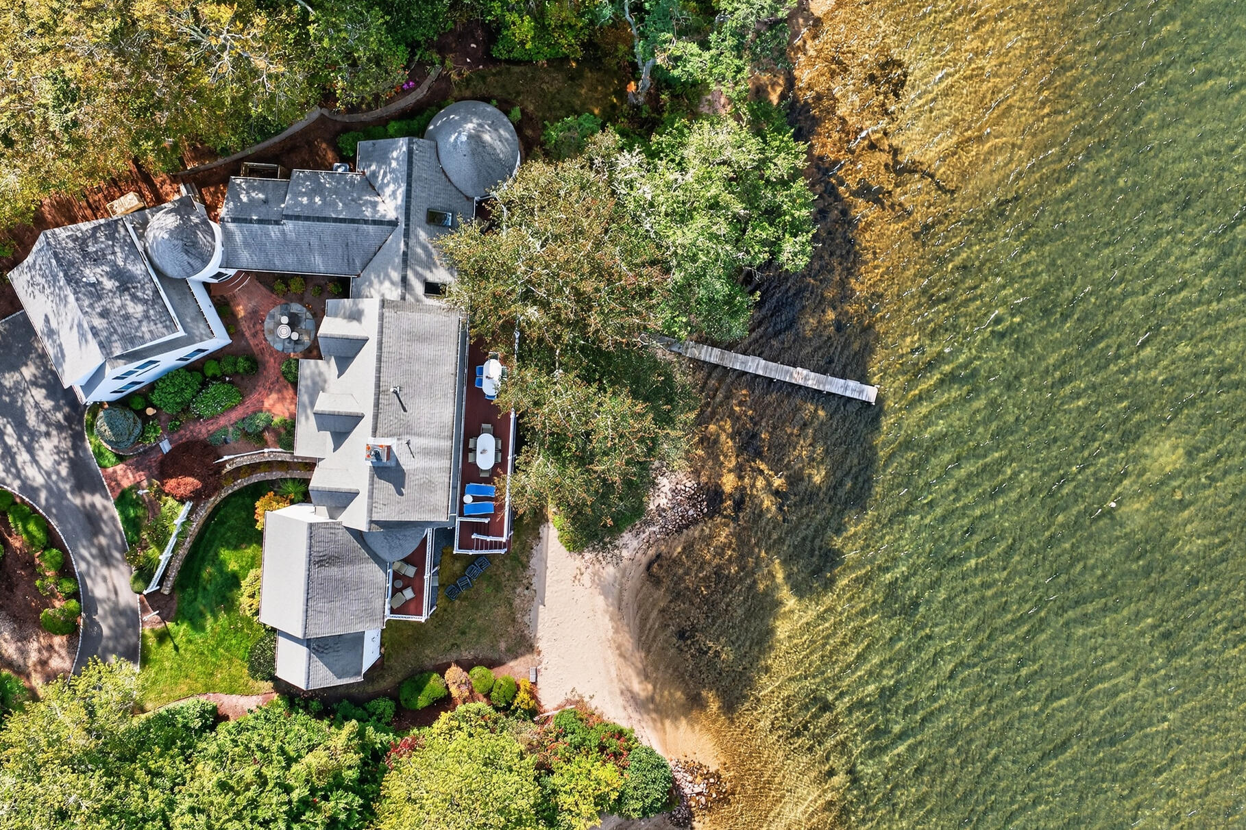 10 Brian Way Harwich, MA 02645 - Photo 59 of 76 an aerial view of a house with a yard and garden
