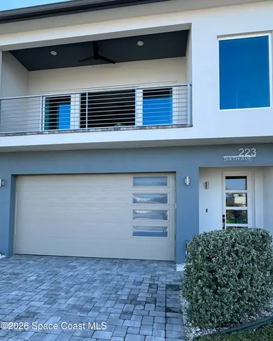 a front view of a house