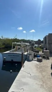 a view of a terrace with furniture