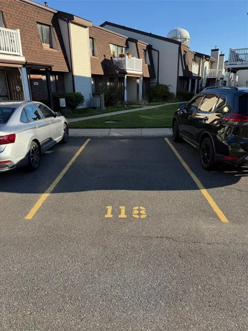 a car parked in front of a house