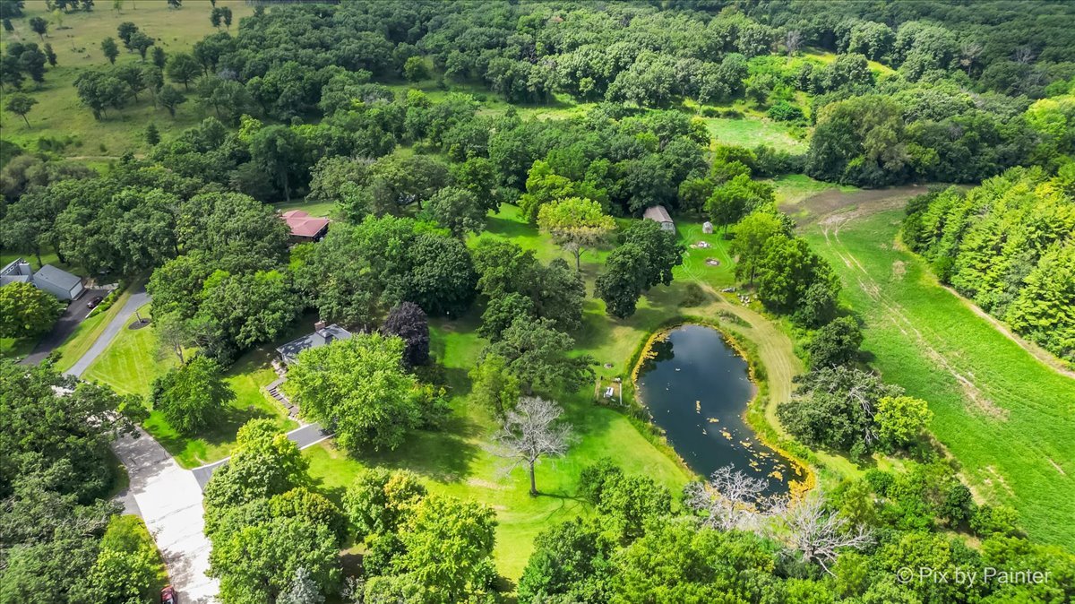 6111 Ridgeview Drive Huntley, IL 60142 - Photo 48 of 54 an aerial view of residential house with outdoor space and trees all around
