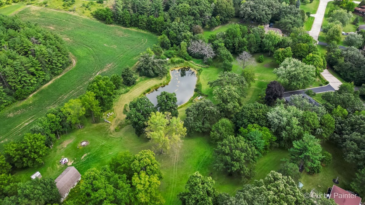 6111 Ridgeview Drive Huntley, IL 60142 - Photo 53 of 54 an aerial view of residential house with outdoor space and trees all around