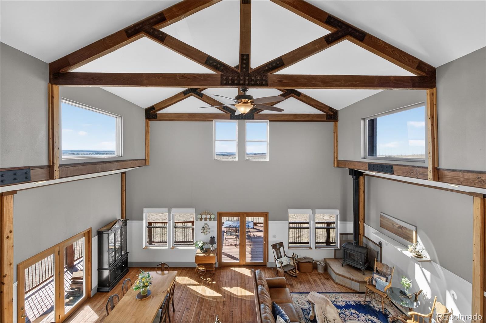 31885 Ridge Road Ramah, CO 80832 - Photo 28 of 47 a view of a livingroom with furniture and workspace