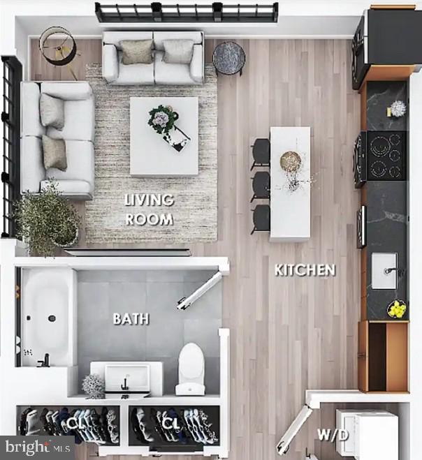 326 North 12th Street, Unit 201 Philadelphia, PA 19107 - Photo 7 of 11 a view of kitchen and front door