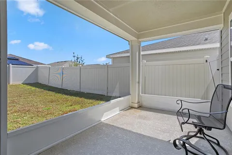 a house view with a outdoor space