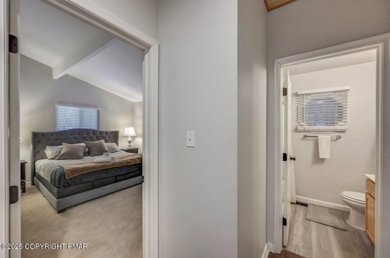 12 Hickory Road Lake Harmony, PA 18624 - Photo 41 of 86 a view of a bedroom from a hallway