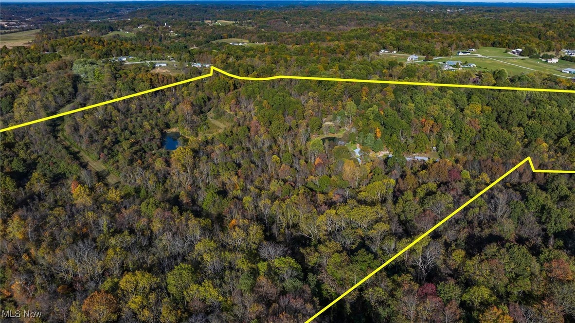 3278 Rough And Ready Road New Concord, OH 43762 - Photo 2 of 28 Aerial overview of property's location with property parcel outlined