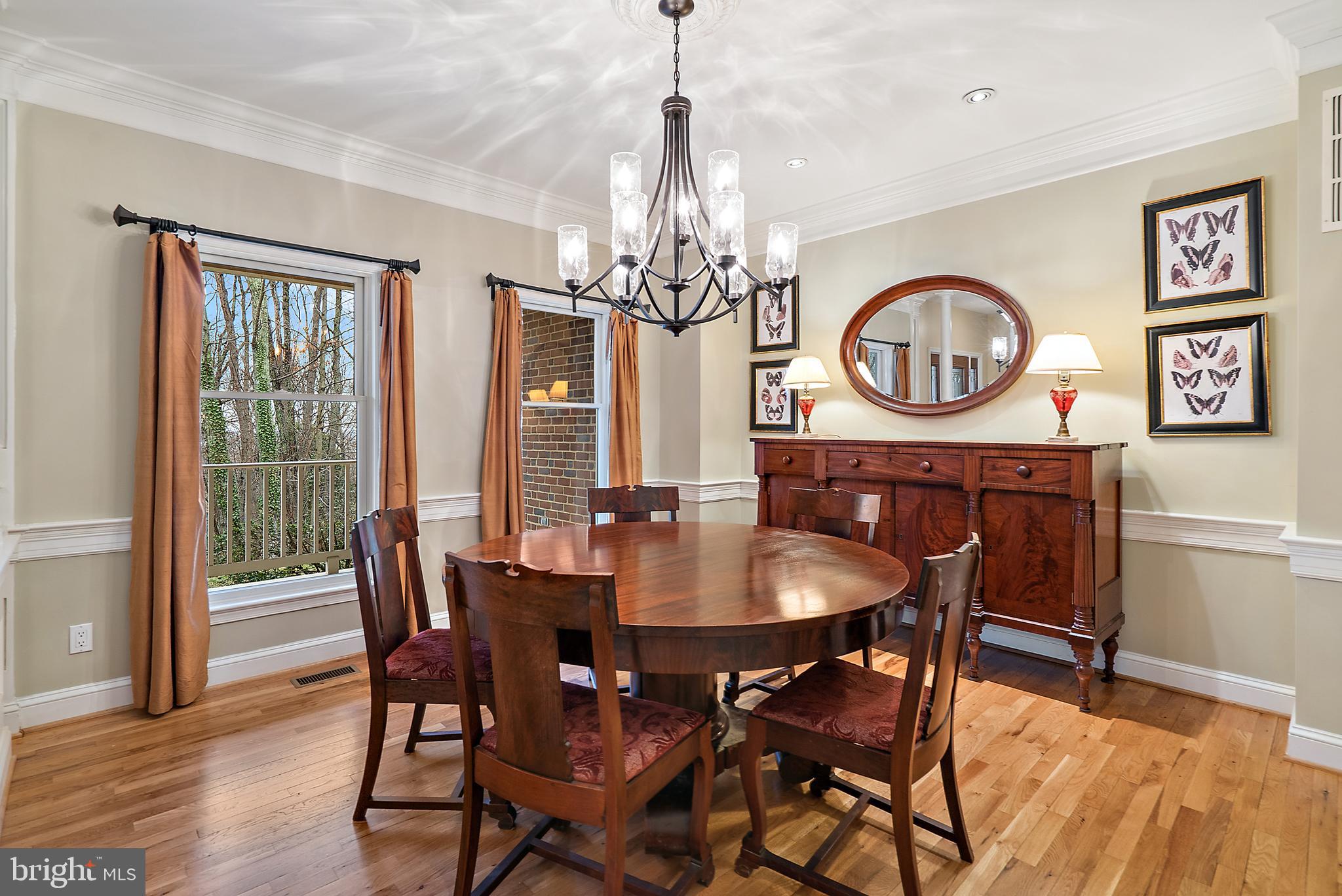 6276 Beverleys Mill Road Broad Run, VA 20137 - Photo 4 of 41 Dining room has extensive interior trim.