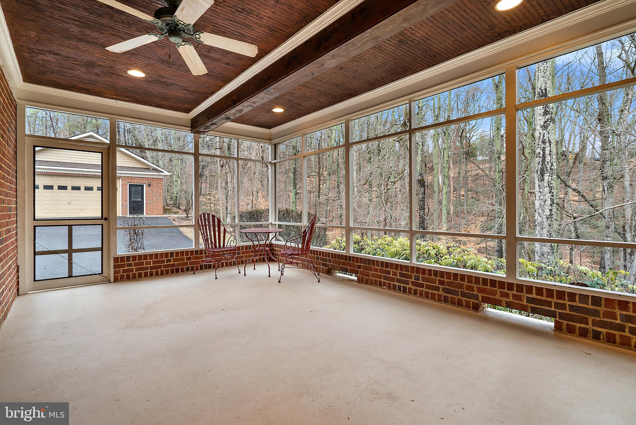 6276 Beverleys Mill Road Broad Run, VA 20137 - Photo 31 of 41 Generously sized screened porch with ceiling fan.