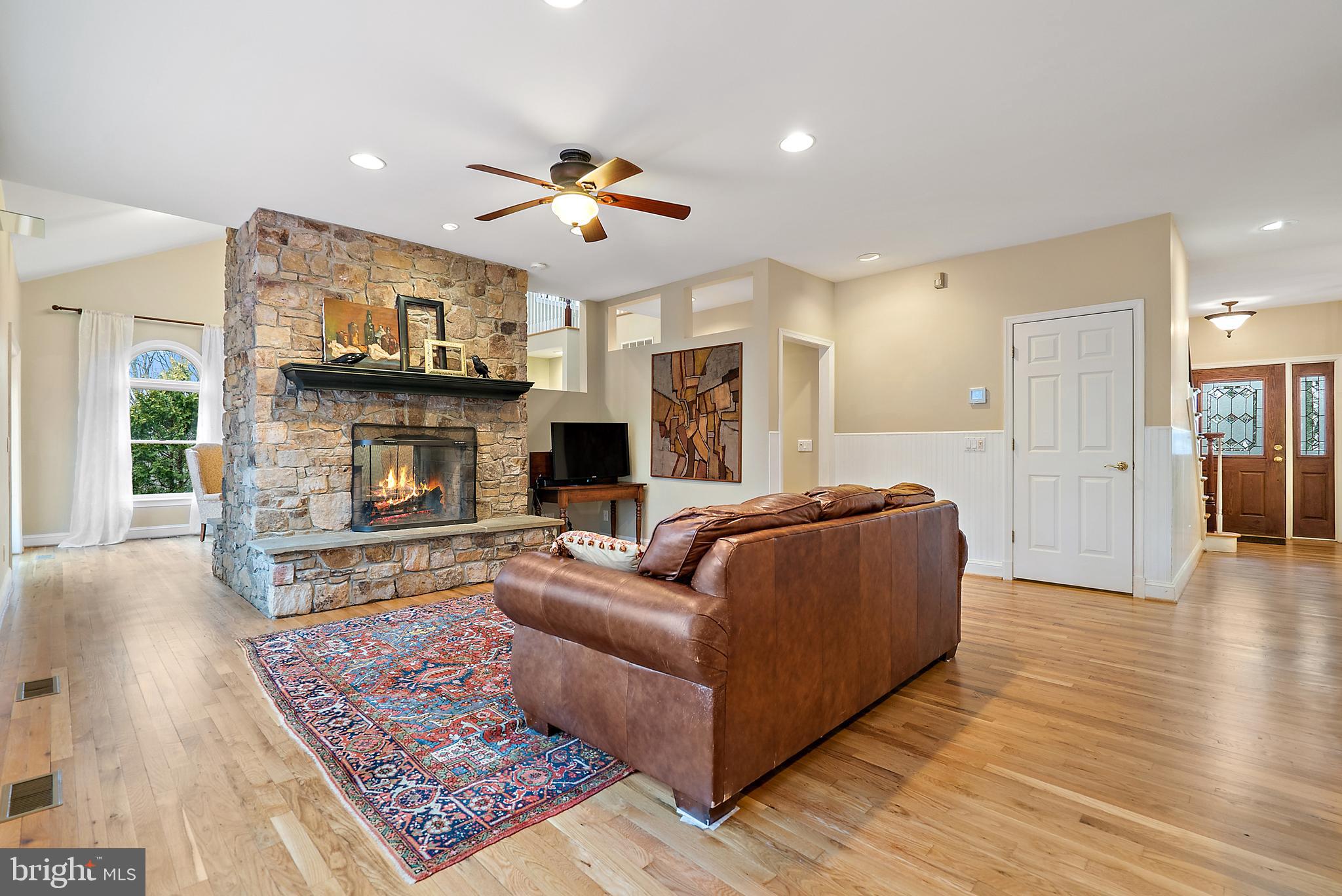 6276 Beverleys Mill Road Broad Run, VA 20137 - Photo 6 of 41 Stone wood-burning fireplace