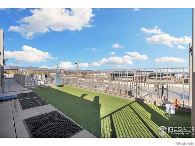 a view of a city from a terrace