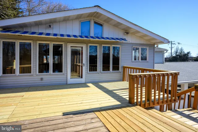 a view of a house with a wooden floor