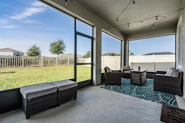 a view of a large garden with large trees