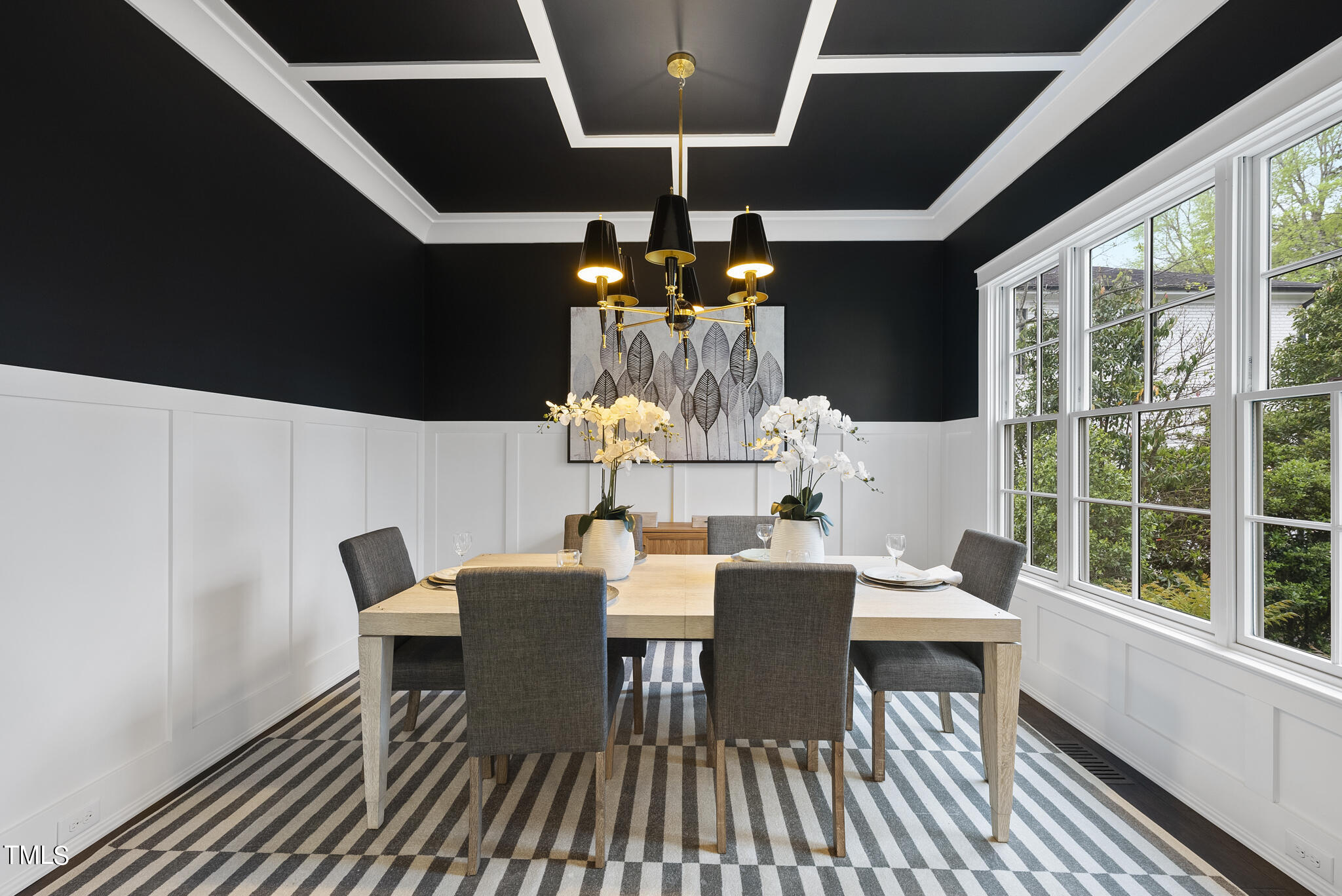 115 Edenburgh Road Raleigh, NC 27608 - Photo 5 of 50 a view of a dining room with furniture window and outside view