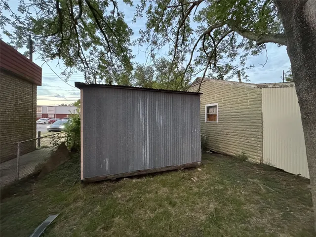 a backyard of a house