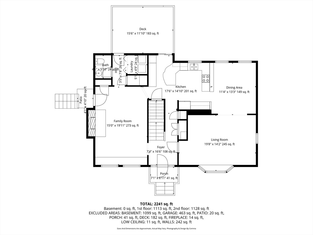 25 Ellen Road Stoneham, MA 02180 - Photo 39 of 41 a picture of a floor plan